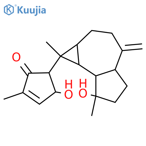 12,19-Cyclo-4,16-dihydroxy-10(14),17-cneorubadien-19-one; (1α,4β,5β,6α,7α,11β,12R,16R)-form structure