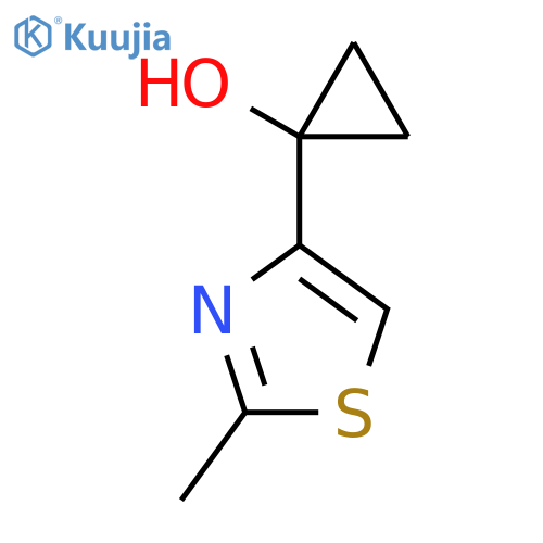 1-(2-methyl-1,3-thiazol-4-yl)cyclopropan-1-ol structure