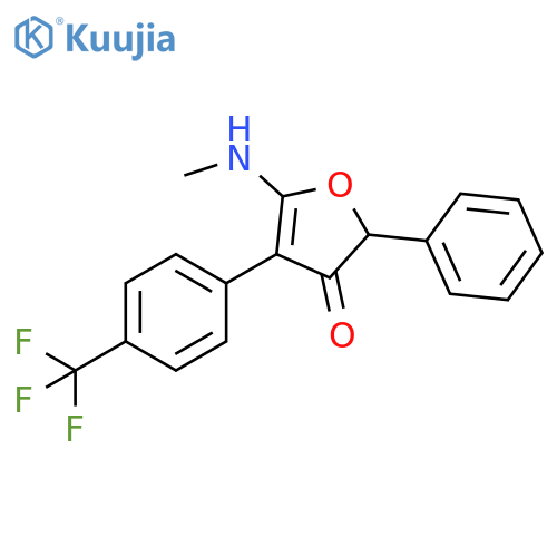 5-(Methylamino)-2-phenyl-4-4-(trifluoromethyl)phenyl-3(2H)-furanone structure