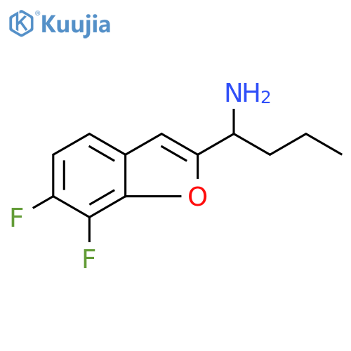 2-Benzofuranmethanamine, 6,7-difluoro-α-propyl- structure