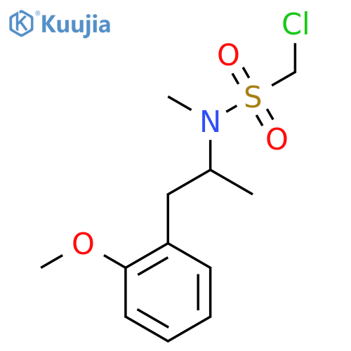 1-chloro-N-[1-(2-methoxyphenyl)propan-2-yl]-N-methylmethanesulfonamide structure