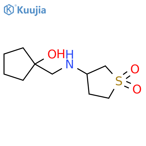 3-{[(1-hydroxycyclopentyl)methyl]amino}-1lambda6-thiolane-1,1-dione structure