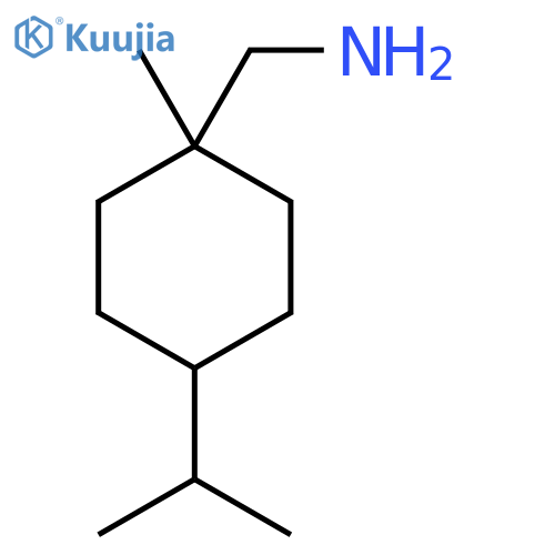 1-methyl-4-(propan-2-yl)cyclohexylmethanamine structure