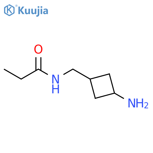 Propanamide, N-[(3-aminocyclobutyl)methyl]- structure