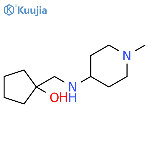 1-{[(1-methylpiperidin-4-yl)amino]methyl}cyclopentan-1-ol structure