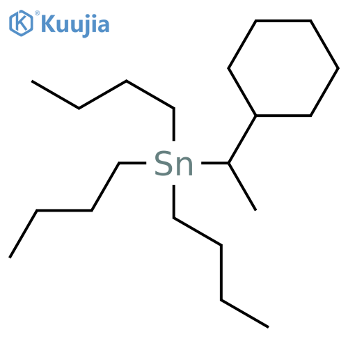 Stannane, tributyl(1-cyclohexylethyl)-, (±)- structure