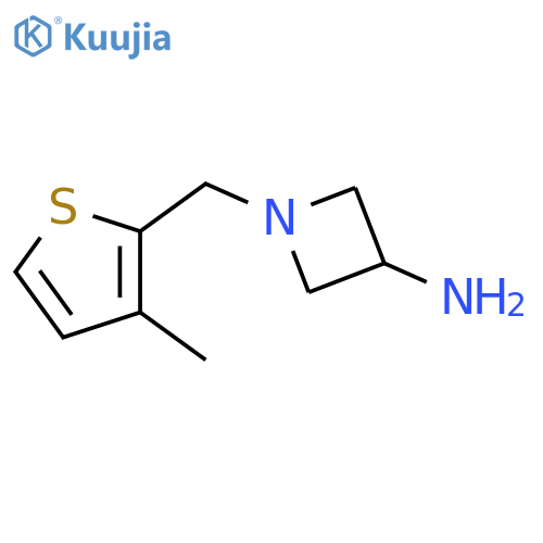 1-[(3-methylthiophen-2-yl)methyl]azetidin-3-amine structure