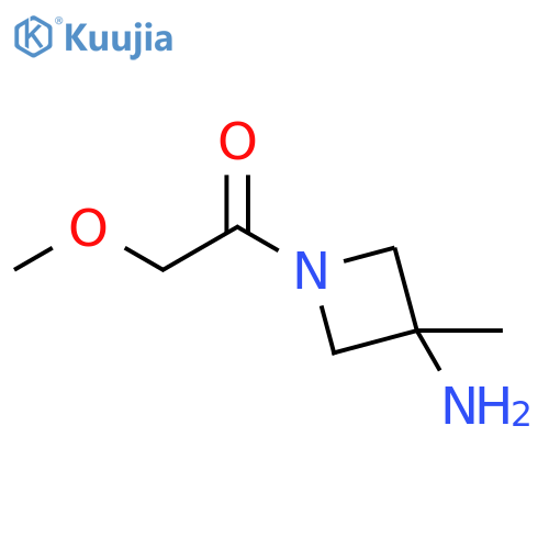 1-(3-amino-3-methylazetidin-1-yl)-2-methoxyethan-1-one structure