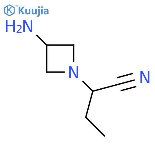 2-(3-Aminoazetidin-1-yl)butanenitrile structure