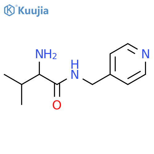 Butanamide, 2-amino-3-methyl-N-(4-pyridinylmethyl)-, (2S)- structure
