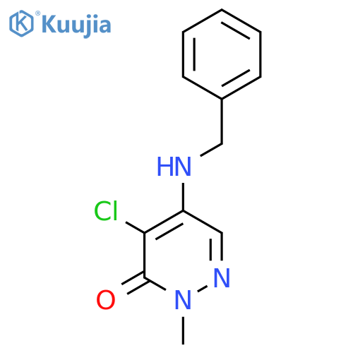 5-(benzylamino)-4-chloro-2-methyl-2,3-dihydropyridazin-3-one structure