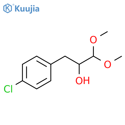 3-(4-chlorophenyl)-1,1-dimethoxypropan-2-ol structure
