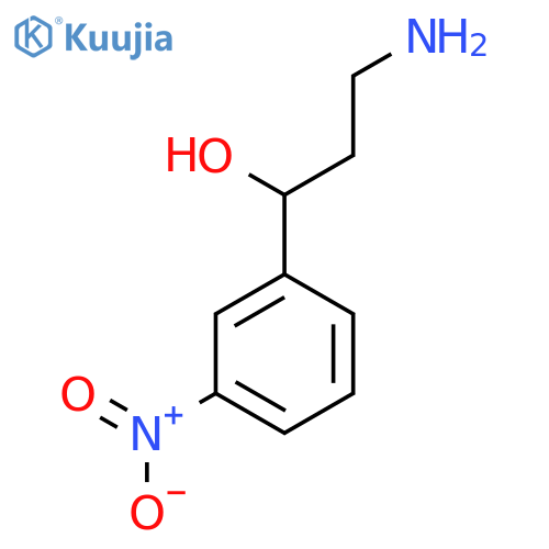 3-amino-1-(3-nitrophenyl)propan-1-ol structure