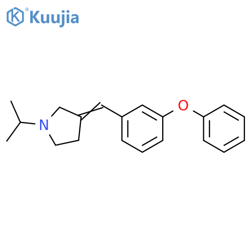 Pyrrolidine, 1-(1-methylethyl)-3-[(3-phenoxyphenyl)methylene]- structure