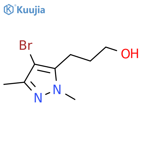 3-(4-Bromo-1,3-dimethyl-1h-pyrazol-5-yl)propan-1-ol structure