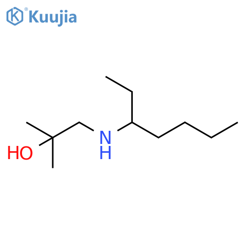 1-(heptan-3-yl)amino-2-methylpropan-2-ol structure