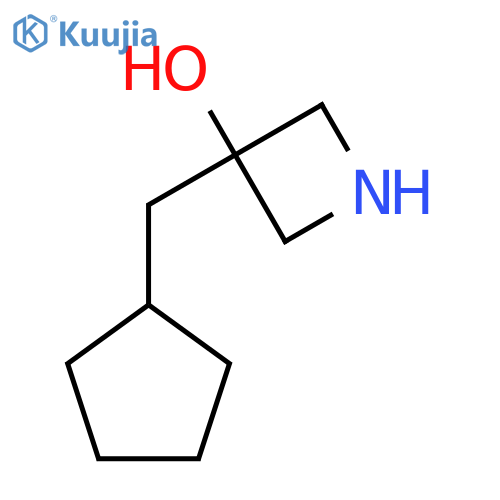 3-(cyclopentylmethyl)azetidin-3-ol structure