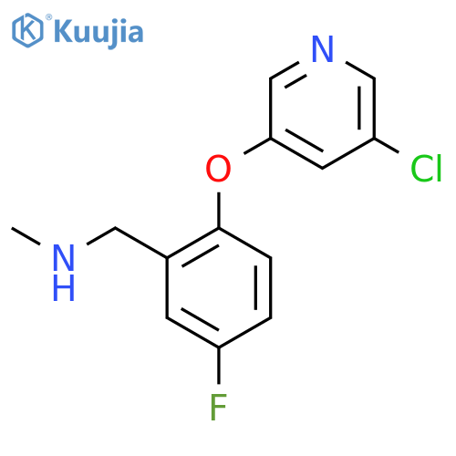 Benzenemethanamine, 2-[(5-chloro-3-pyridinyl)oxy]-5-fluoro-N-methyl- structure