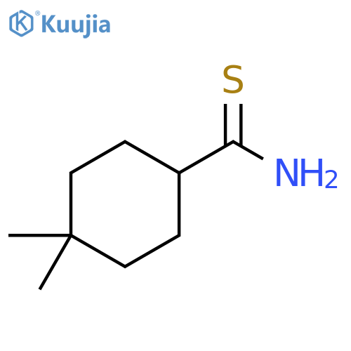 4,4-dimethylcyclohexane-1-carbothioamide structure