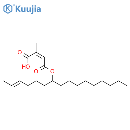 2-Butenedioic acid,2-(7Z)-7-hexadecen-1-yl-3-methyl-, (2Z)- structure