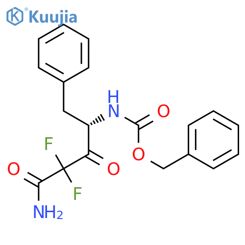Carbamic acid,[4-amino-3,3-difluoro-2,4-dioxo-1-(phenylmethyl)butyl]-, phenylmethyl ester,(S)- (9CI) structure