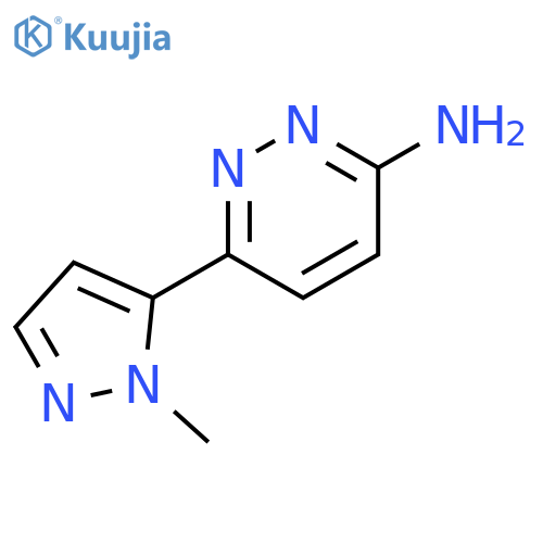 6-(1-methyl-1H-pyrazol-5-yl)pyridazin-3-amine structure