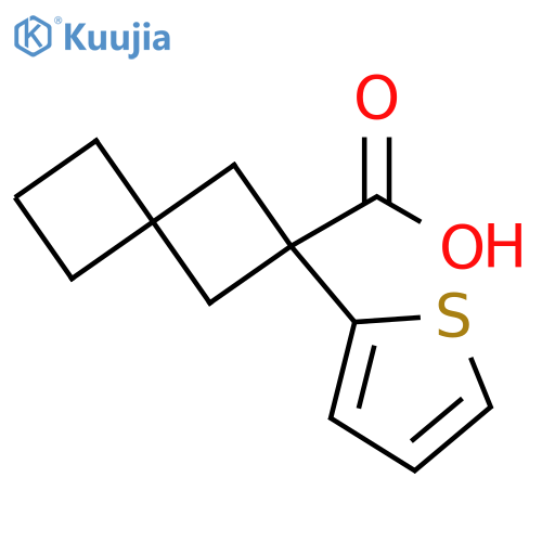 2-(thiophen-2-yl)spiro3.3heptane-2-carboxylic acid structure