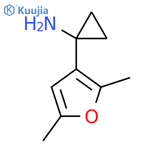 1-(2,5-dimethylfuran-3-yl)cyclopropan-1-amine structure