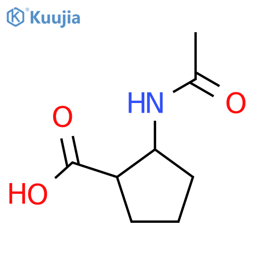 2-Acetamidocyclopentane-1-carboxylic acid structure