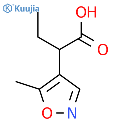 2-(5-methyl-1,2-oxazol-4-yl)butanoic acid structure