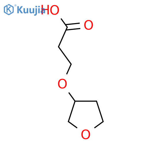 3-(oxolan-3-yloxy)propanoic acid structure