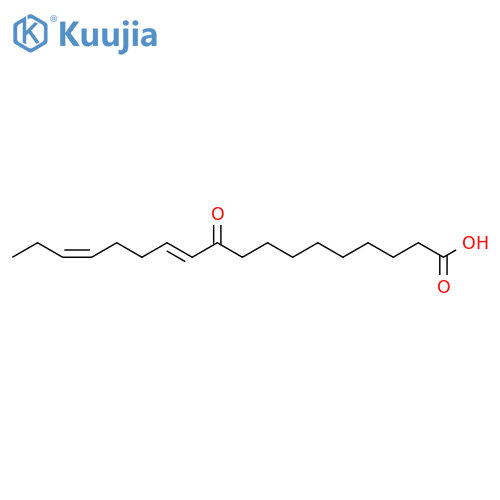 (11E,15Z)-10-Oxo-11,15-octadecadienoic acid structure