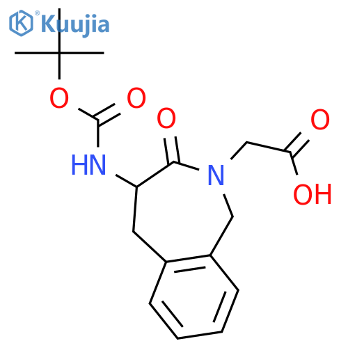 (S)-Boc-4-amino-2-carboxymethyl-1,3,4,5-tetrahydro-2h-2-benzazepin-3-one structure