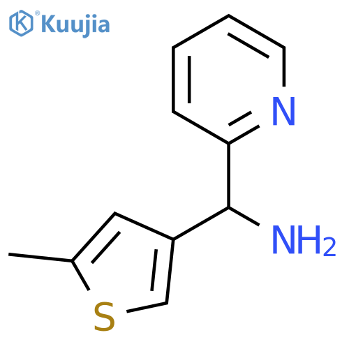(5-Methylthiophen-3-yl)(pyridin-2-yl)methanamine structure