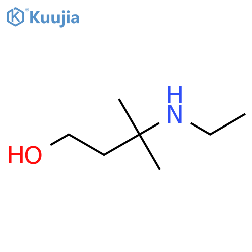 3-(Ethylamino)-3-methylbutan-1-ol structure