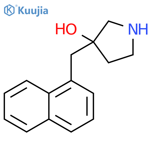 3-(naphthalen-1-yl)methylpyrrolidin-3-ol structure