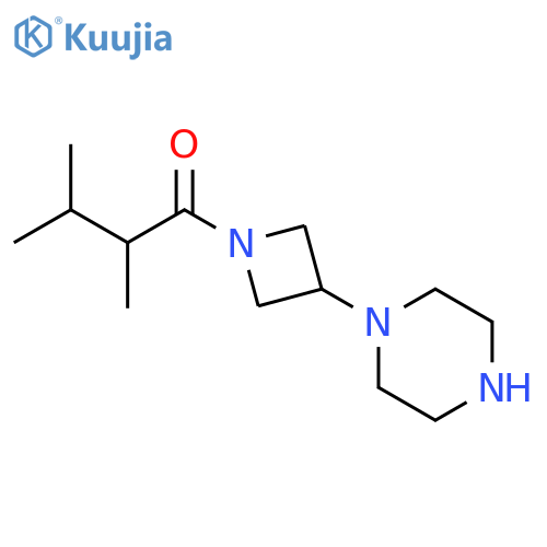 1-Butanone, 2,3-dimethyl-1-[3-(1-piperazinyl)-1-azetidinyl]- structure