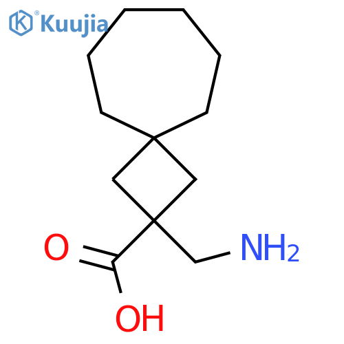 2-(aminomethyl)spiro3.6decane-2-carboxylic acid structure