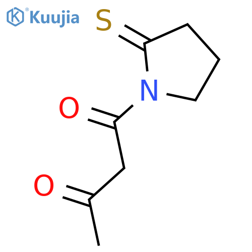 2-Pyrrolidinethione, 1-(1,3-dioxobutyl)- structure