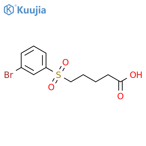 5-(3-Bromobenzenesulfonyl)pentanoic acid structure