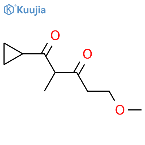 1-cyclopropyl-5-methoxy-2-methylpentane-1,3-dione structure