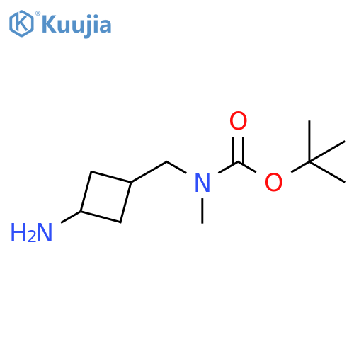 tert-Butyl ((3-aminocyclobutyl)methyl)(methyl)carbamate structure