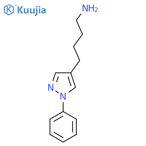 4-(1-Phenyl-1h-pyrazol-4-yl)butan-1-amine structure