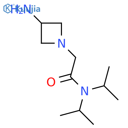 2-(3-aminoazetidin-1-yl)-N,N-bis(propan-2-yl)acetamide structure