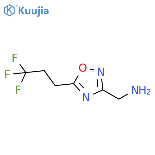 5-(3,3,3-trifluoropropyl)-1,2,4-oxadiazol-3-ylmethanamine structure