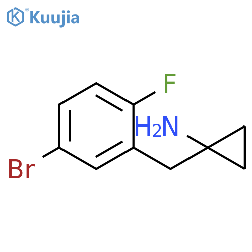 1-(5-bromo-2-fluorophenyl)methylcyclopropan-1-amine structure