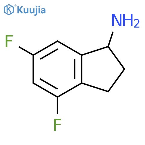 4,6-difluoro-2,3-dihydro-1H-inden-1-amine structure