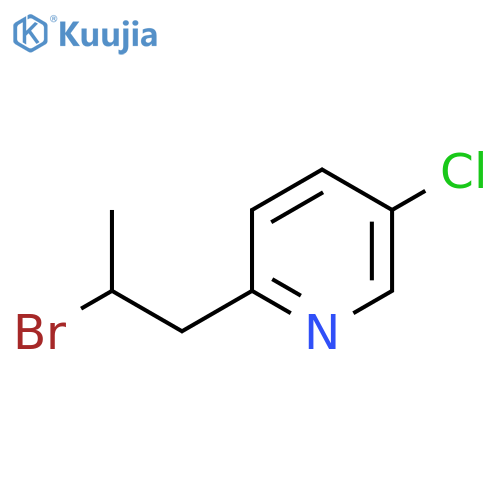 2-(2-bromopropyl)-5-chloropyridine structure