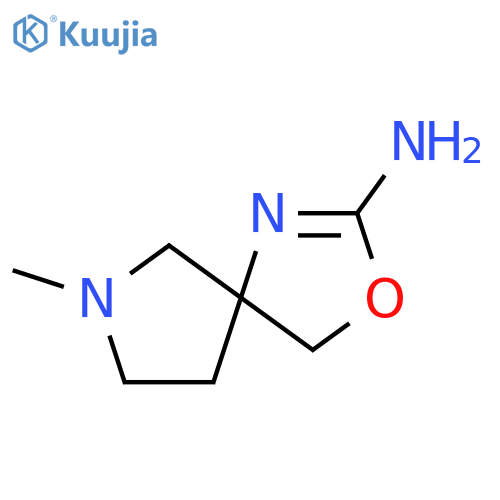 7-methyl-3-oxa-1,7-diazaspiro4.4non-1-en-2-amine structure