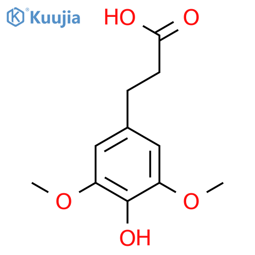 3-(4-Hydroxy-3,5-dimethoxyphenyl)propanoic Acid structure